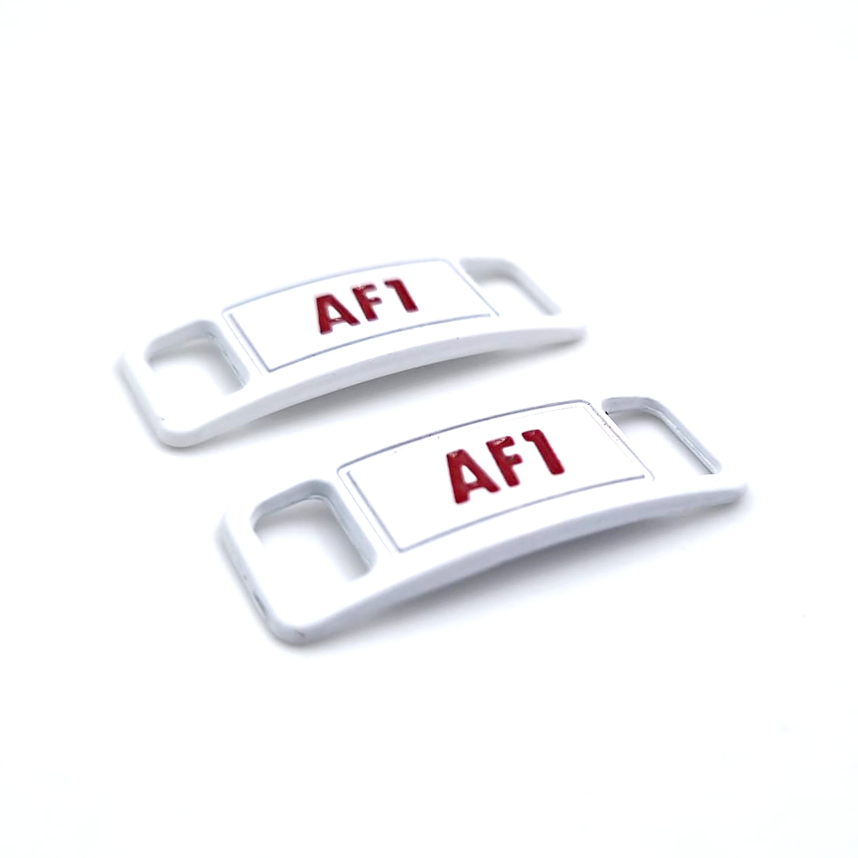 Weiße Lace Tags mit AF1