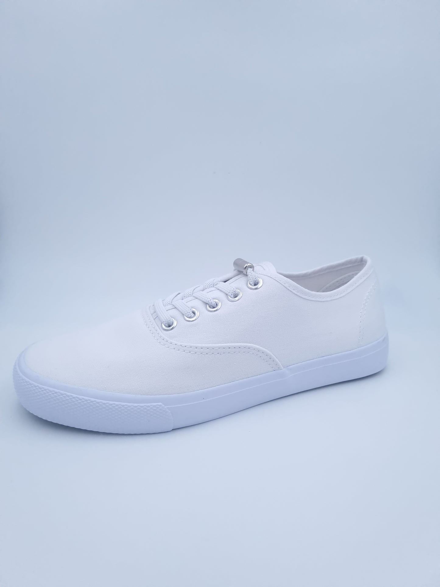 Elastic laces, white, 5 mm
