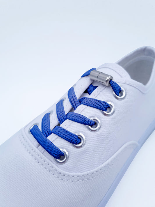 Elastic laces, blue, 5 mm