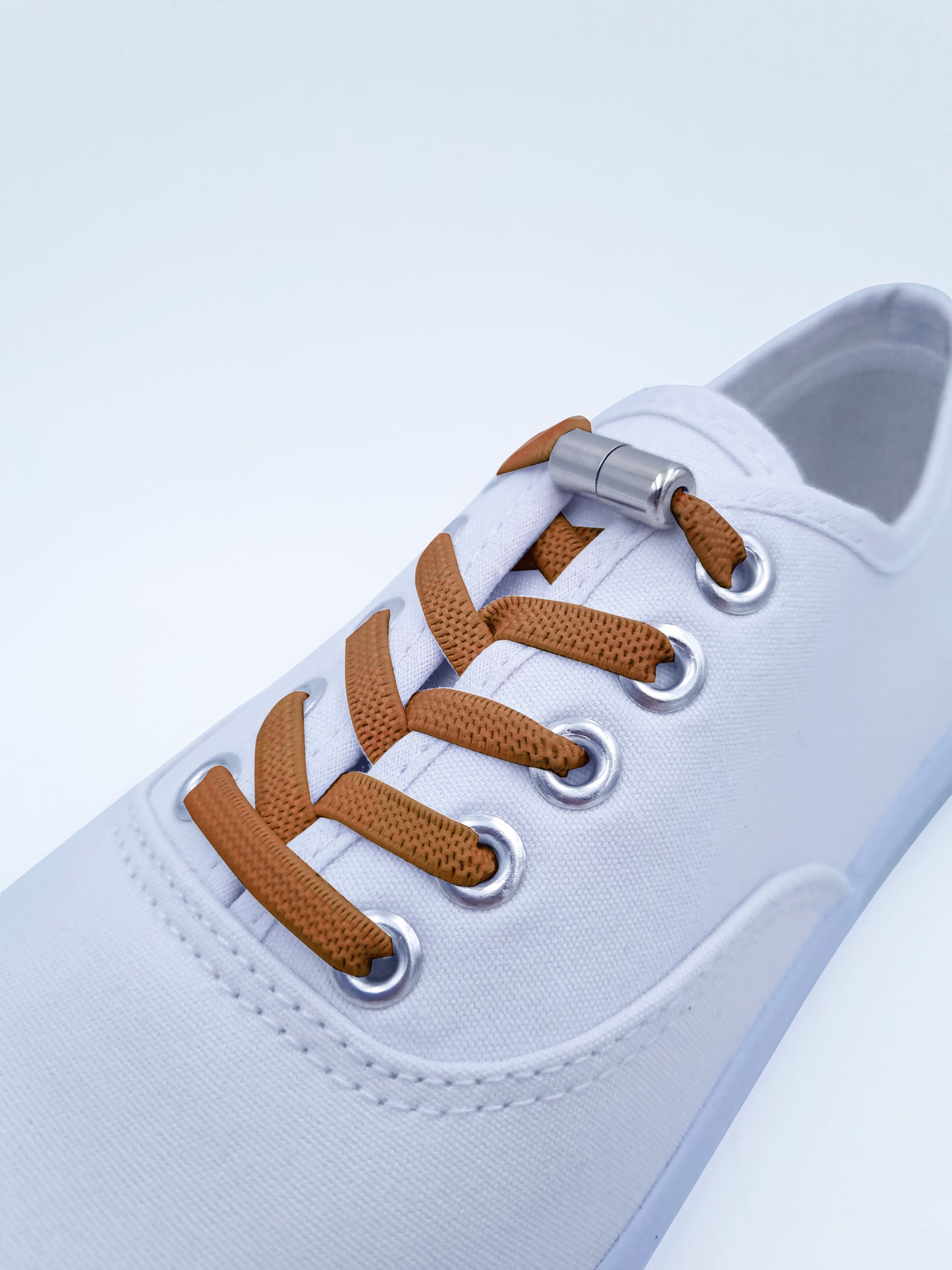 Elastic laces, brown, 5 mm