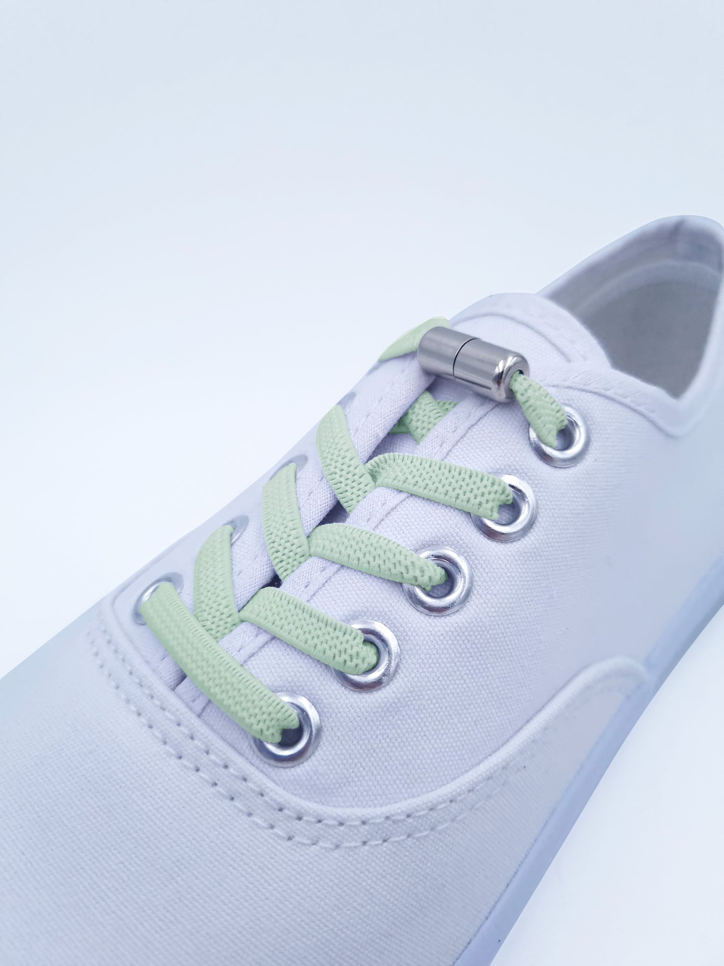 Elastic laces, light green, 5 mm