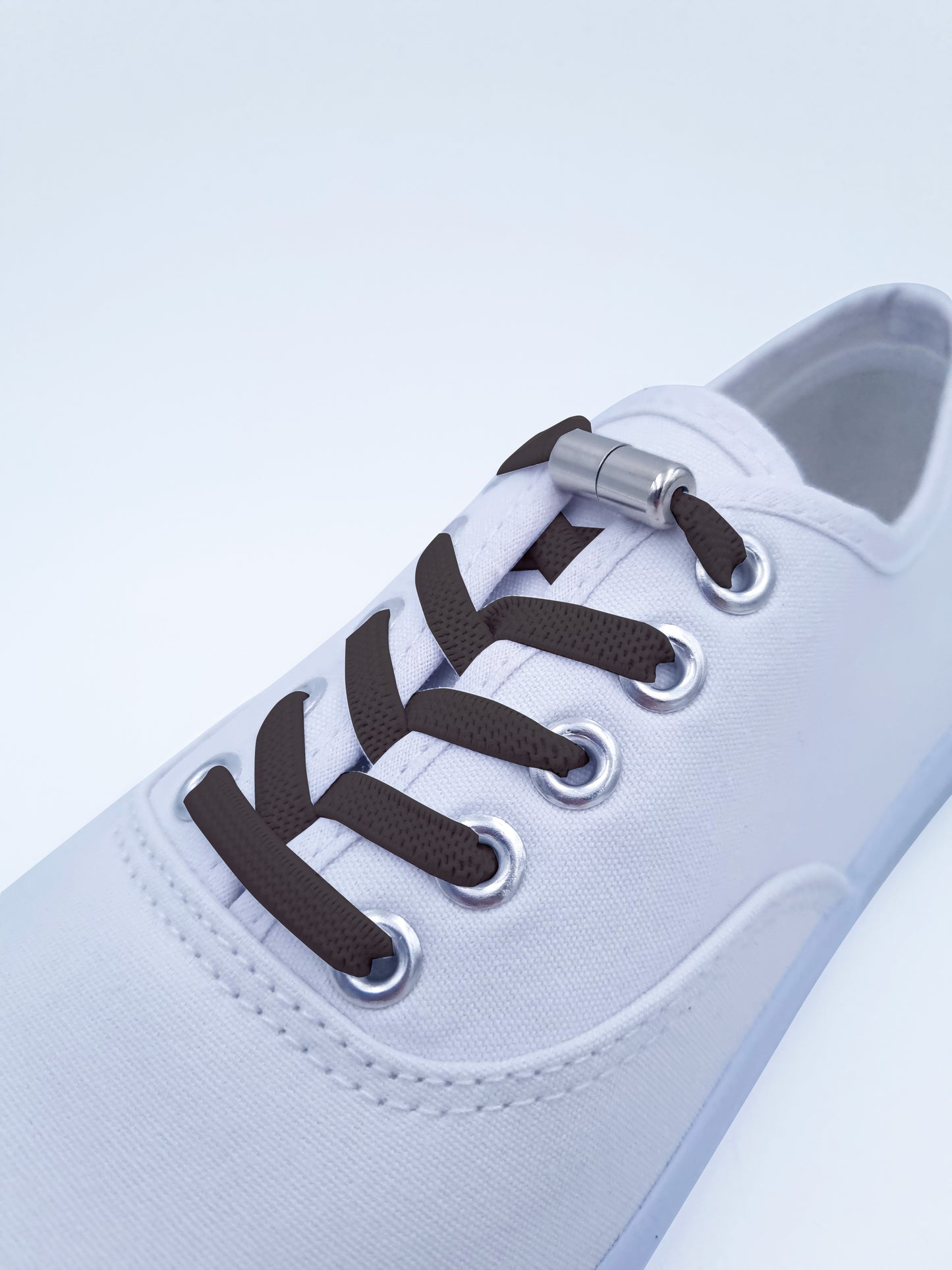 Elastic laces, black, 5 mm
