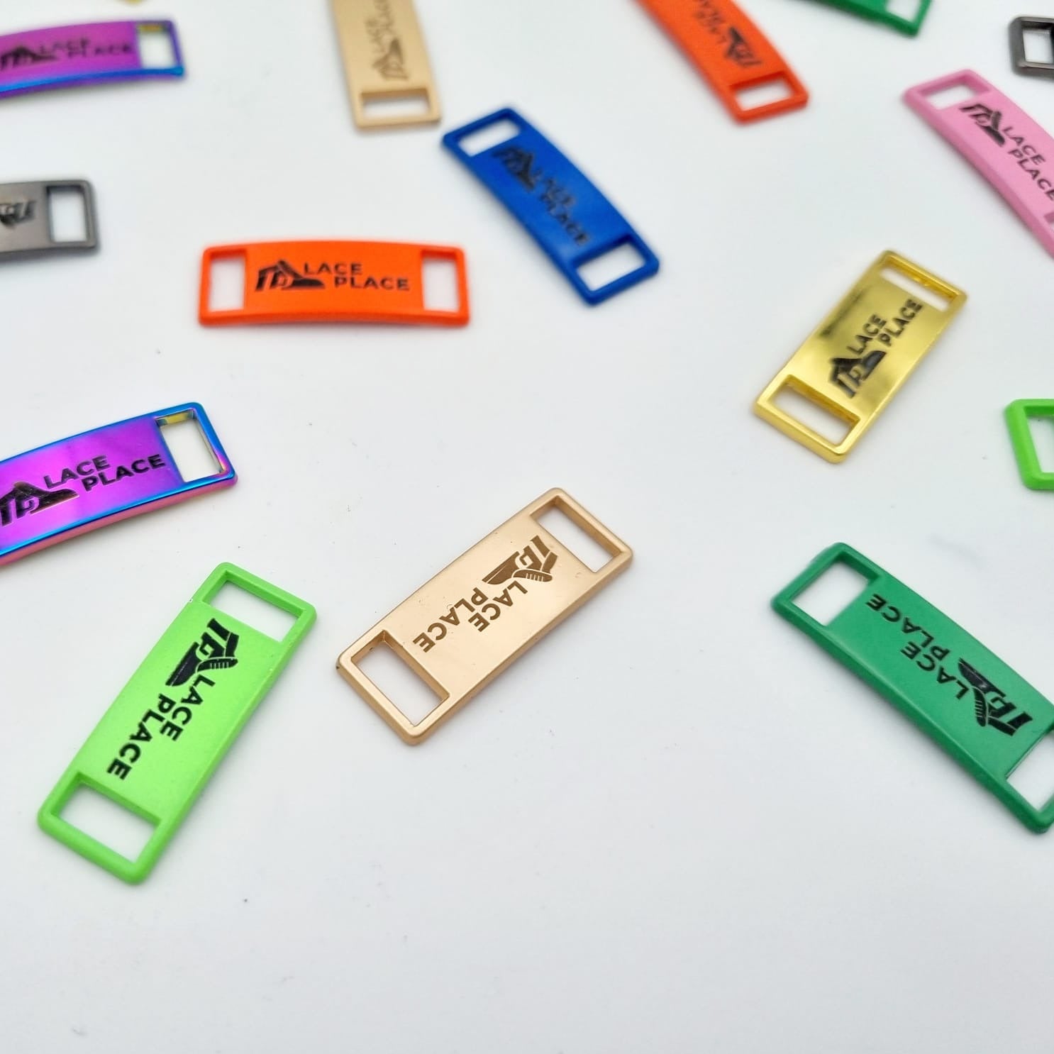 Personalisierte Lace Tags mit Gravur für Schnürsenkel