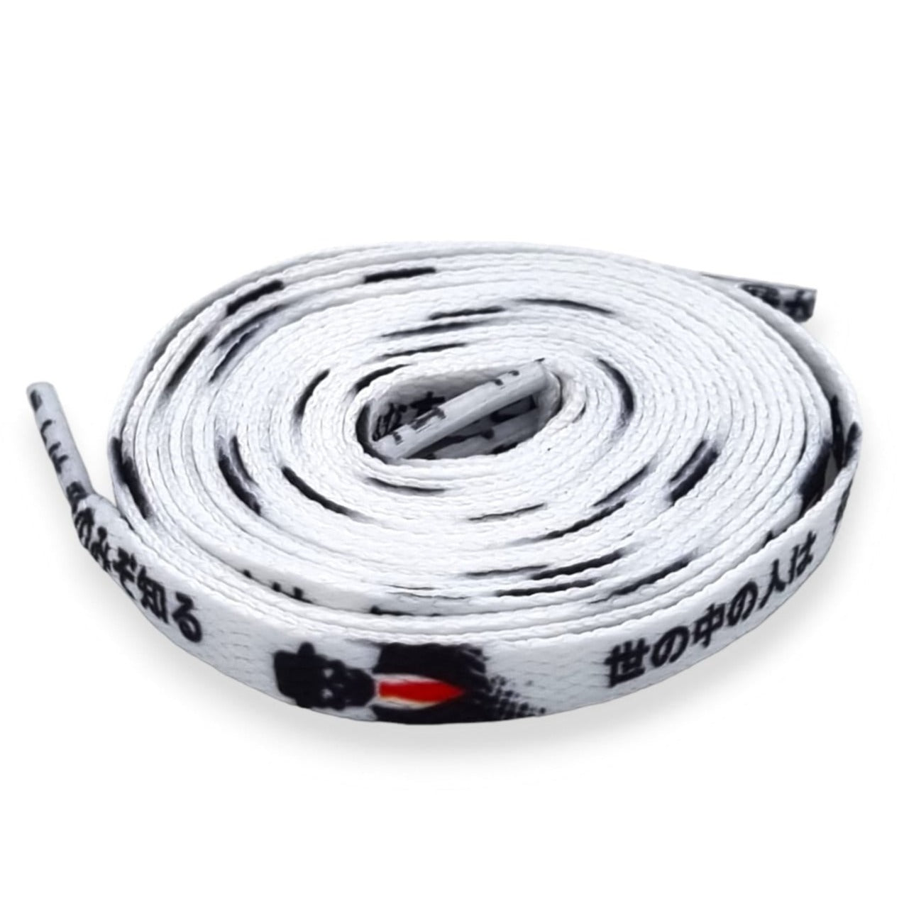 Anime laces, white, 8 mm