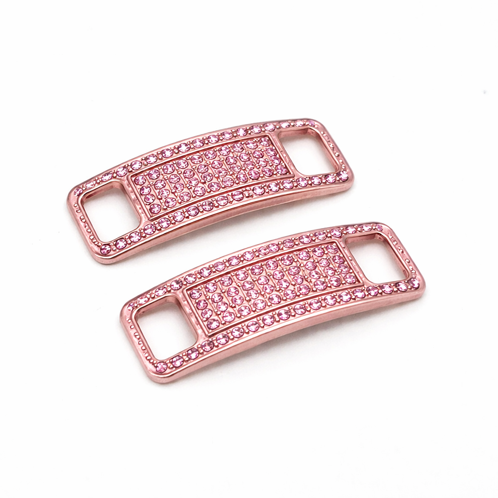 Lace Tags AF1, 1 Paar, rosa, Strass