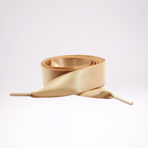 Gold Satin Schnürsenkel