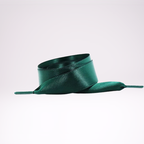 Emerald satin laces