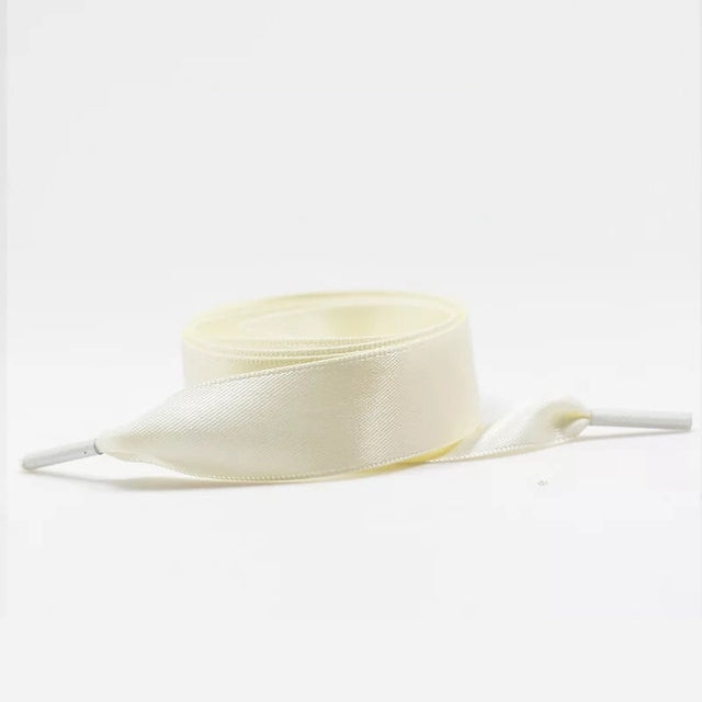 Creme satin laces