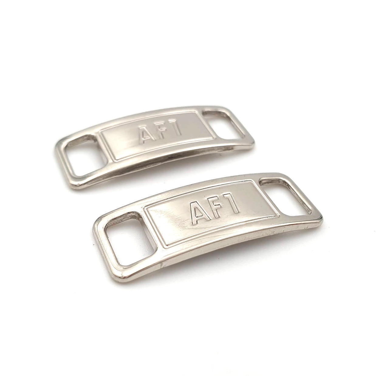Lace Tags AF1, 1 Paar, silber