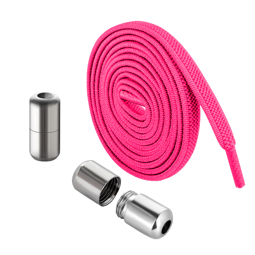 Elastic laces, pink, 5 mm