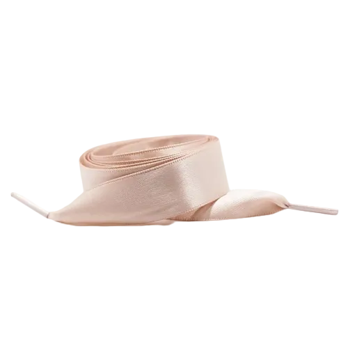 Satin Schnuersenkel in nude