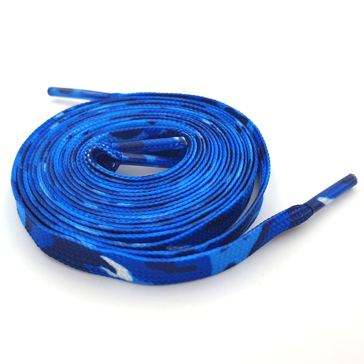 Camouflage laces, blue, 8 mm