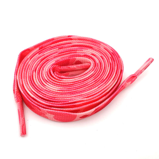 Camouflage laces, pink, 8 mm