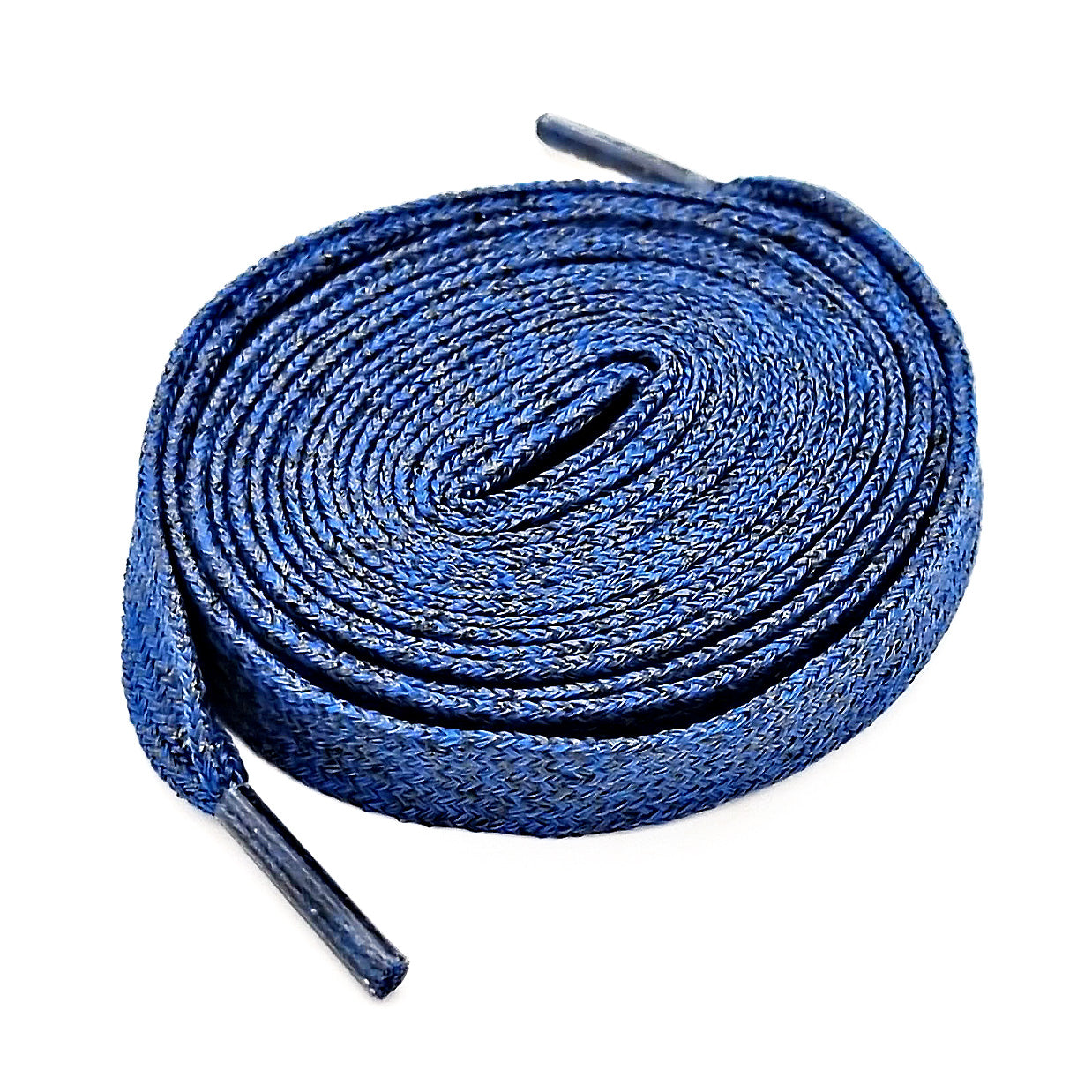 Glitter laces, dark blue, 10 mm