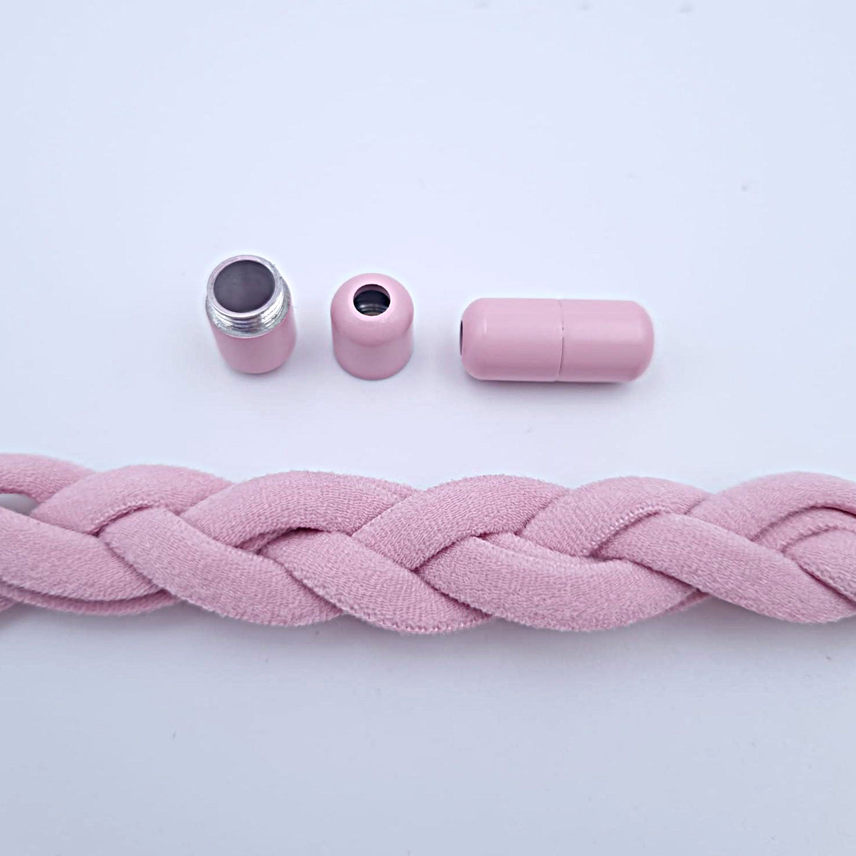 Elastic laces round, pink, 5 mm