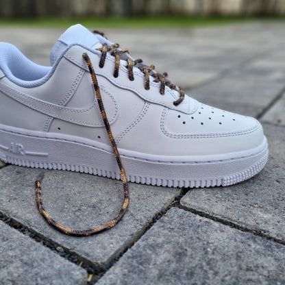 Strass Schnürsenkel, leopard