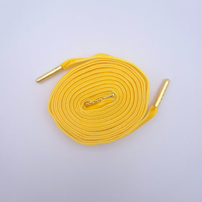 Samt Schnürsenkel, mustard, 12,7 mm