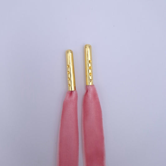 Samt Schnürsenkel, blush, 12,7 mm