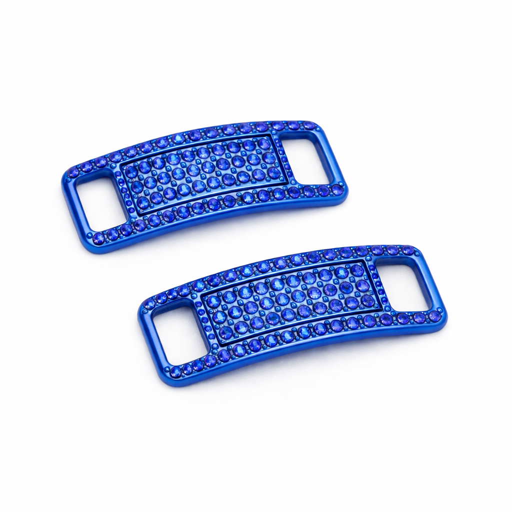 Lace Tags AF1, 1 Paar, blau, Strass