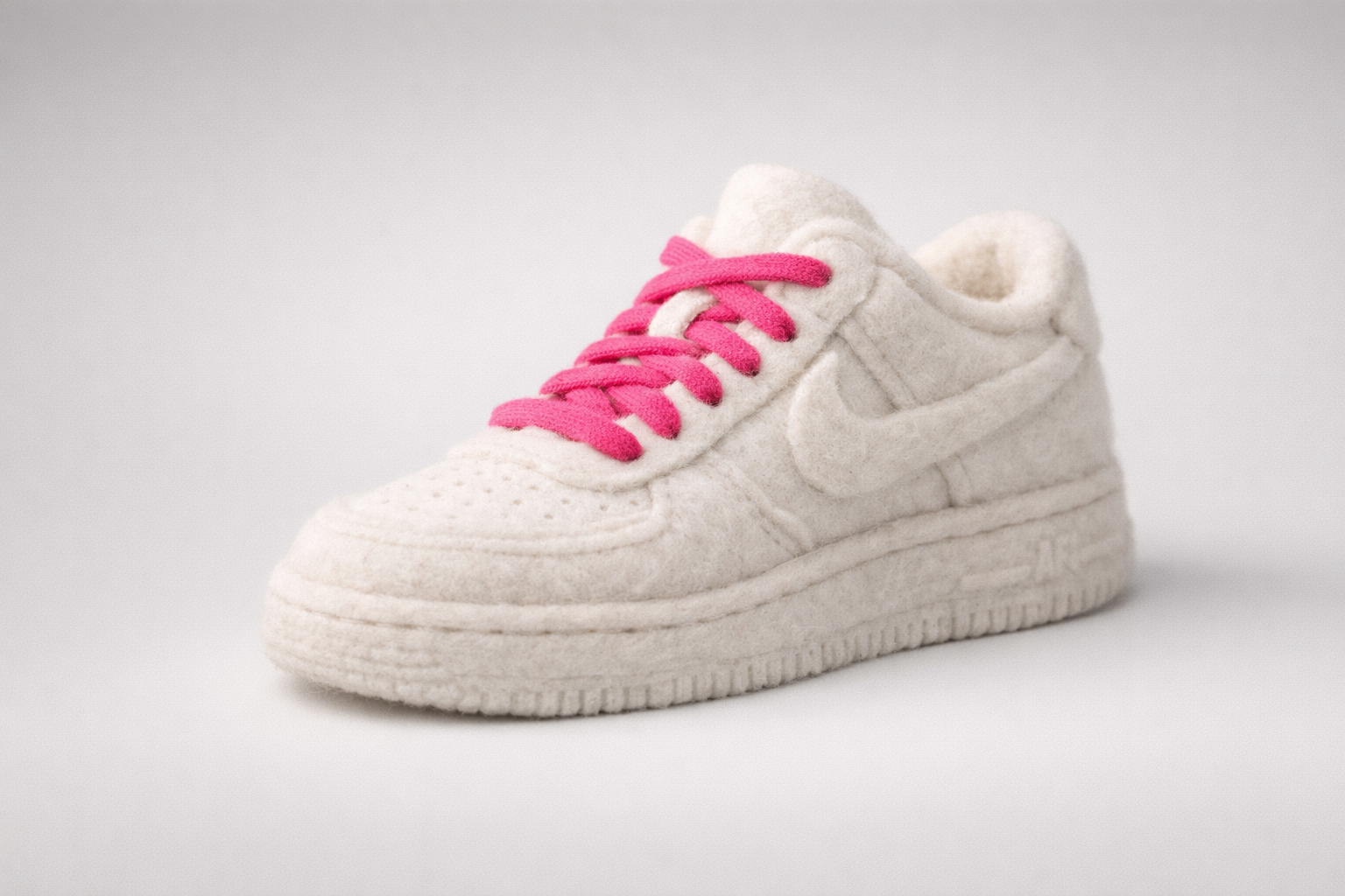 Nike AF1 Wool Style with pink Laces