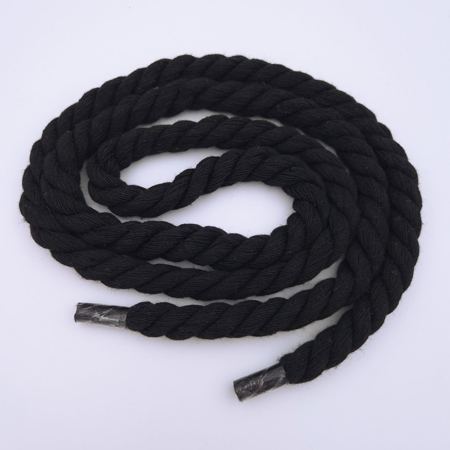 Flat Rope Laces, schwarz, 10 mm