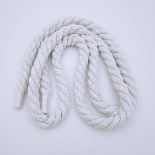 Flat Rope Laces, weiß, 10 mm