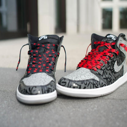 X, schwarze Schnürsenkel, 10 mm