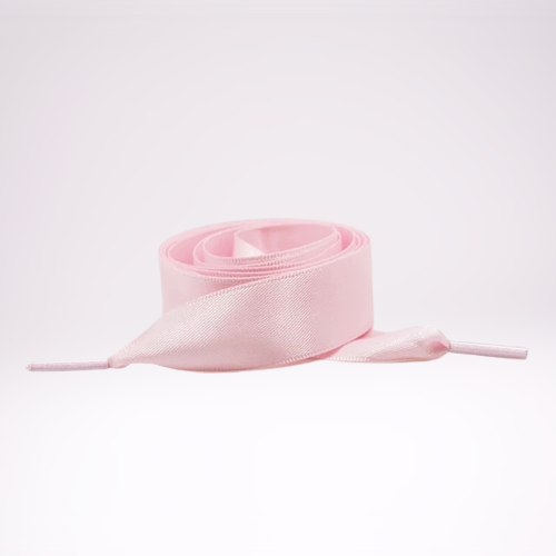 Pink Blush Satin Schnürsenkel