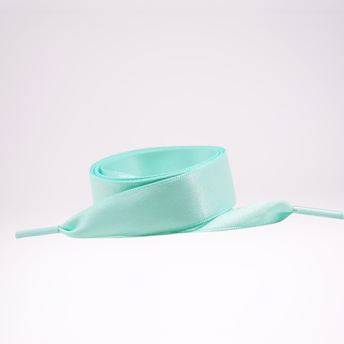 Turquoise satin laces