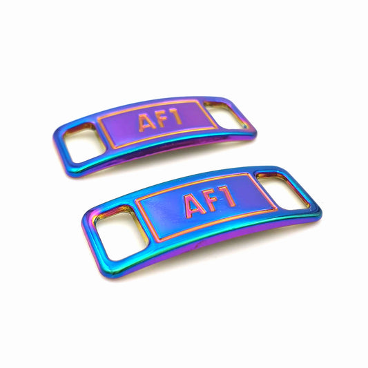 Lace Tags Af1, 1 pair, holographic