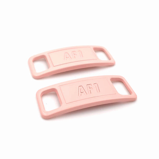 Lace Tags Af1, 1 pair, pastel pink