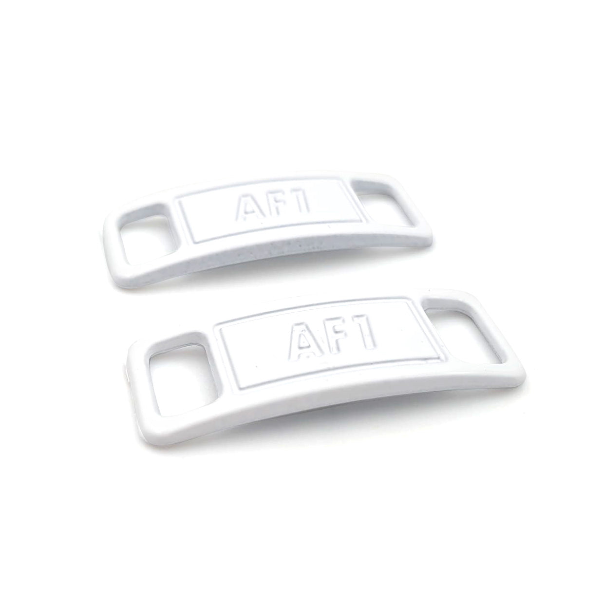 Lace Tags Af1, 1 pair, white