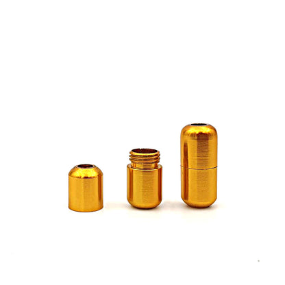 Schnürsenkel Metallkapsel, gelb
