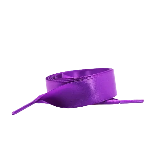 Satin Schnuersenkel in Lila