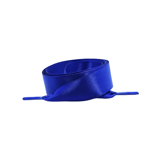 Satin Schnuersenkel in Royalblau