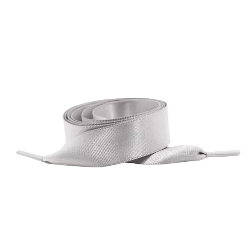 Satin Schnuersenkel in Silber