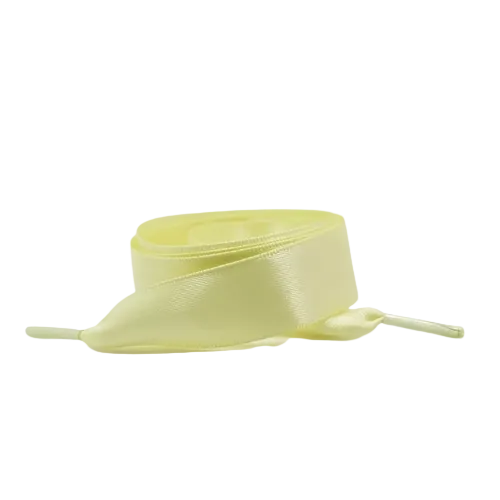 Satin Schnuersenkel in Zitronengelb