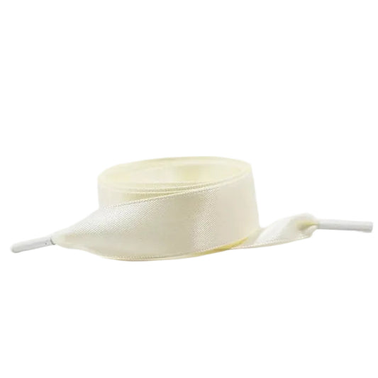 Satin Schnuersenkel in creme